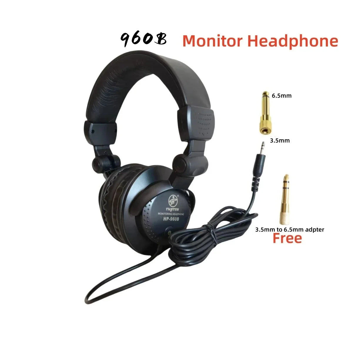 DJ Studio Headphones – Over-Ear Wired Headset with Noise Isolation