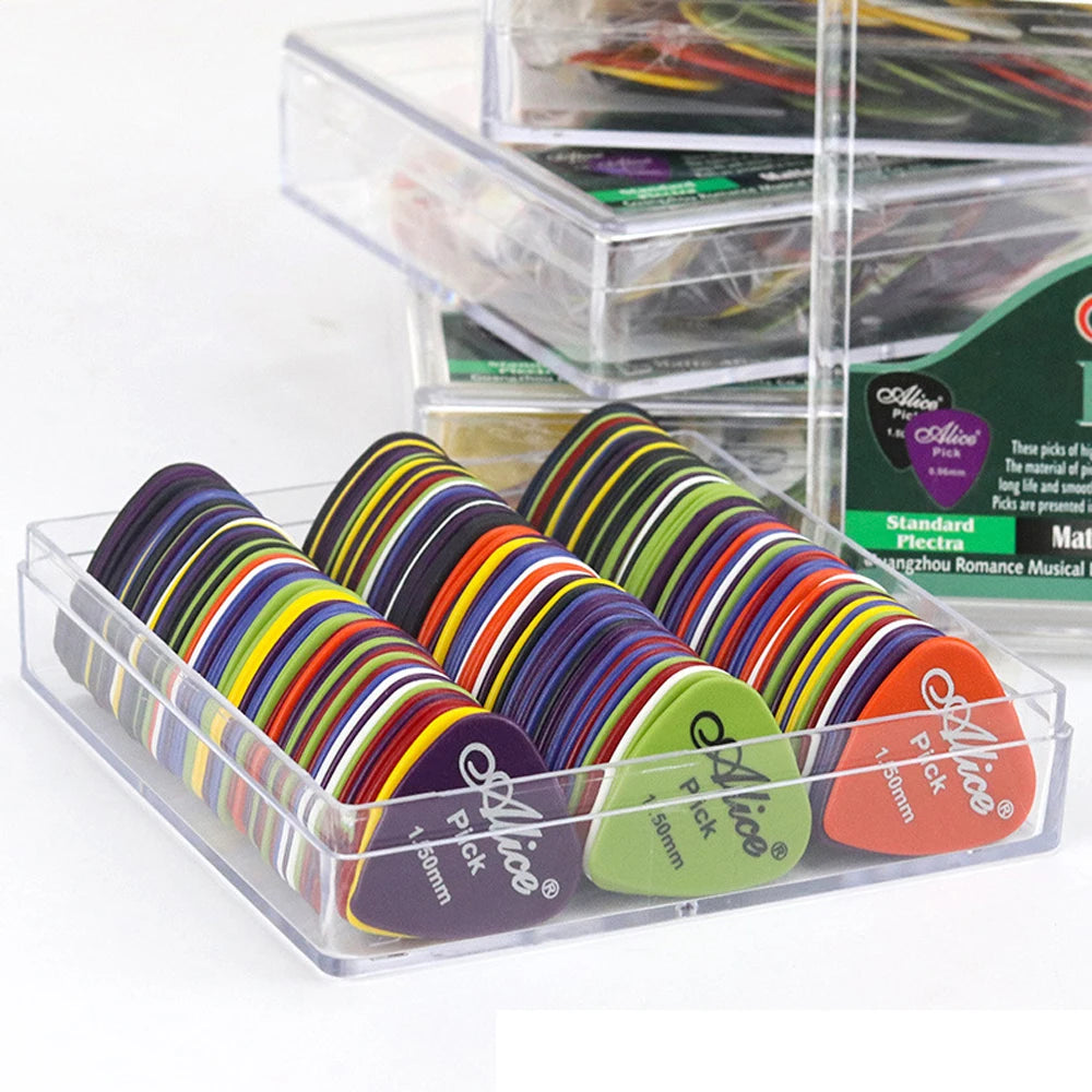 Guitar Picks Set – 12 Pcs Assorted Thickness Celluloid Plectrums