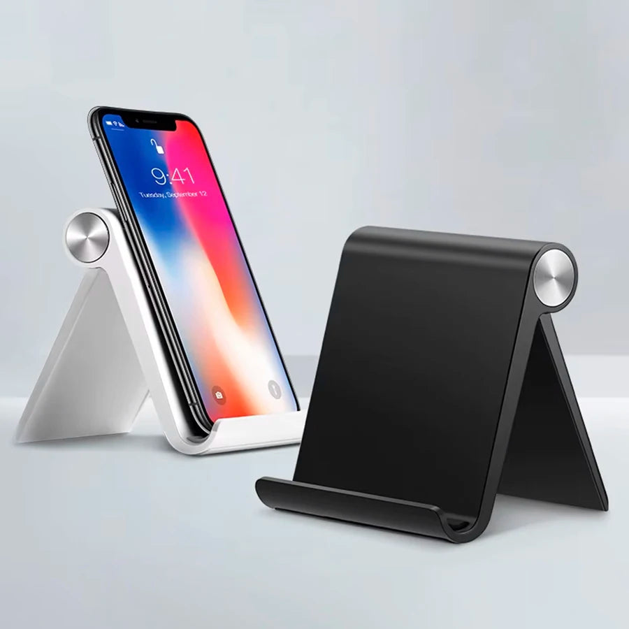 Adjustable Desktop Phone Stand – Foldable Holder for Phones & Tablets