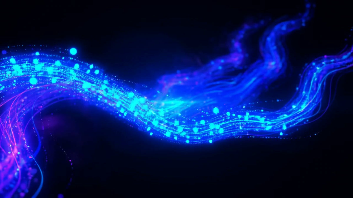 Animated Neon Backdrops — Particle Waves Pack (10 Loops)